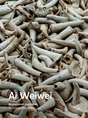 Portada del catálogo de la exposición "Restablecer memorias" de Ai Weiwei en el Museo Universitario de Arte Contemporáneo de la Ciudad de México