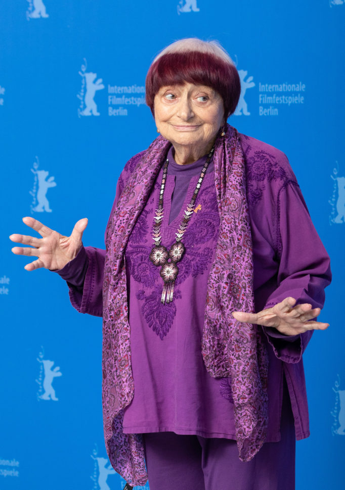 Agnès Varda en el Festival Internacional de Cine de Berlín, en el 2019. Foto por Martin Kraft.